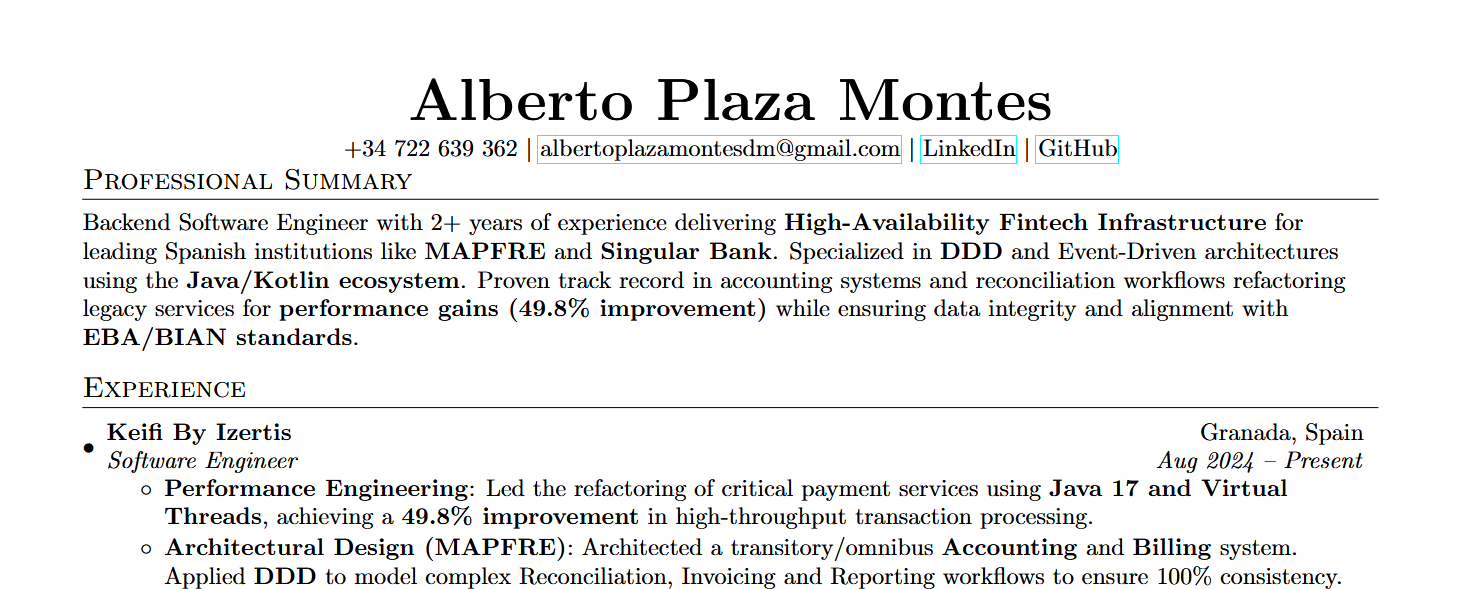 Resume Preview